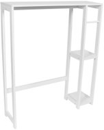 TENDANCE Regál Santorin, nad pračku, 3 police, kov, bílý, 79 × 95 cm - Shelving Unit