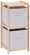 5FIVE SIMPLY SMART Regál Tidy, se zásuvkami, 3 police, bambus, béžový, 34,7 × 77,5 cm - Shelving Unit