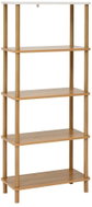 5FIVE SIMPLY SMART Regál Come, 5 polic, bambus, hnědý, 60 × 29,5 × 141,5 cm - Shelving Unit