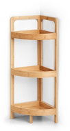 ZELLER Regál, do koupelny, rohový, 3 police, bambus, hnědý, 29 × 29 × 85 cm - Shelving Unit