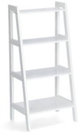 ZELLER Regál, do koupelny, 4 police, dřevo, bílý, 43 × 32 × 90 cm - Shelving Unit