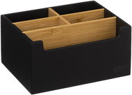 5FIVE Natureo bathroom organizer with 5 compartments, black - Organiser
