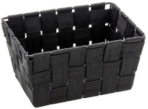 WENKO Adria cosmetic organiser, plastic, black, 19×14×9cm - Makeup Organiser - Main image
