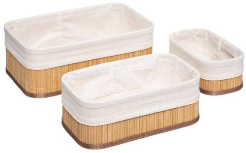 5FIVE SIMPLY SMART cosmetics organiser, bamboo, beige, 30×20.5×12cm Main image 5FIVE SIMPLY SMART cosmetics organiser, bamboo, beige, 30×20.5×12cm - Makeup Organiser - Main image