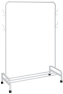 5five Simply Smart Standing white clothes rack on wheels, 118 × 45.5 × 160 cm - Stand