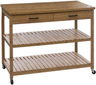 5five Simply Smart Kitchen shelf on wheels bamboo 108 × 60 × 90 cm - Food Serving Trolley