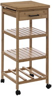 5five Simply Smart 3-tier kitchen trolley, bamboo, 38 × 37 × 90 cm, Line - Cart