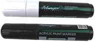 Artmagico Acrylic marker Jumbo 15 mm, 2 pcs, black, white - Marker
