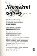 Nekorektní zápisky - Kniha
