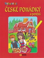 Vybarvi si - České pohádky a pověsti (červené) - Kniha