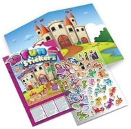 Pohádková země s 3D samolepkami - Kniha