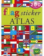 Flag sticker atlas -over 200 stickers AJ - Kniha