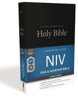 NIV, Church Bible (Pew Bible), Large Print, Hardcover, Black, Comfort Print - Kniha