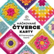 Háčkované čtverce Karty - 50 barevných vzorů - Kniha