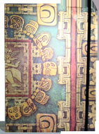 EDEN Notebook with rubber band Mayan ornaments 21 × 29 cm - Journal