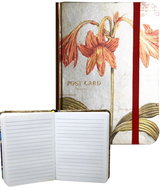 EDEN Notebook with rubber band Lilies 9,5 × 14 cm - Journal
