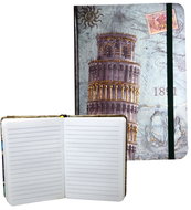 EDEN Notebook with rubber band Pisa 9,5 × 14 cm - Journal