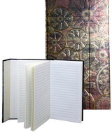 EDEN Notebook with magnetic flap Gold-bronze ornament 10 × 18 cm - Journal