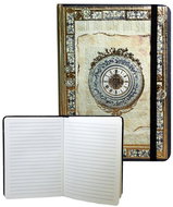 EDEN Zápisník s gumičkou Světle zelený se zlatým ornamentem 17,8 × 12,6 cm  - Journal