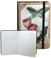EDEN Notebook with rubber band Butterflies 17,8 × 12,6 cm - Journal