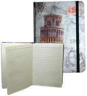 EDEN Notebook with eraser Pisa 14,5 × 21 cm - Journal