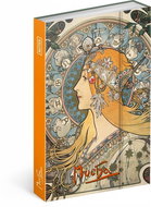 Notes Alfons Mucha Zodiak linkovaný - Diář