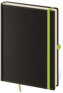 Zápisník Black Green L linkovaný - Planner