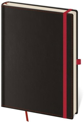 Zápisník Black Red M linkovaný - Diář - Main image