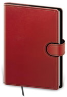 Zápisník Flip M linkovaný červeno/černý - Diář