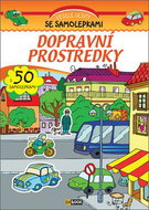 Dopravní prostředky s 50 samolepkami - Kniha