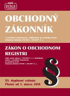 Obchodný zákonník XV. platný od 1. marca 2018: Zákon o obchodnom registri - Kniha