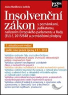 Insolvenční zákon: 3. aktualizované vydání podle stavu právní úpravy k 1. 1. 2018 - Kniha