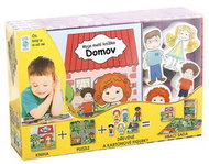 Domov Moje malá knížka BOX: Kniha + puzzle + figurky 6ks + hrací sada - Kniha