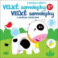 Veľké samolepky s domácimi zvieratami Krava: Velké samolepky s domácími zvířaty Kráva - Kniha