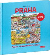 Kniha Praha: Puzzle - Omalovánky - Kvízy - Kniha