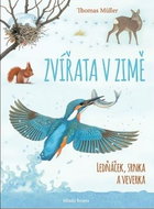 Zvířata v zimě: Ledňáček, srnka a veverka - Kniha