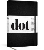 Dot Journal (Black): A dotted, blank journal for list-making, journaling, goal-setting: 256 pages  w - Kniha