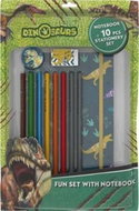 Package with Dino block - Coloured Pencils