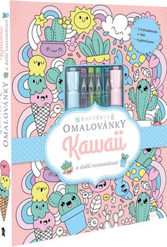 KAWAII a další roztomilosti: Neobyčejné omalovánky - Kniha - Main image
