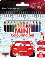 Mini notebook with crayons Cars - Colouring Book