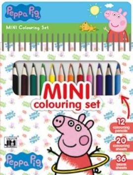 Mini notebook with Peppa Pig crayons - Colouring Book - Main image