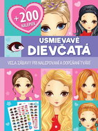 Usmievavé dievčatá +200 nálepiek: Veľa zábavy pri nalepovaní a dopĺňaní tvárí - Samolepky