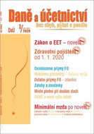 Daně a účetnictví bez chyb, pokut a penále 3/2020: Zákon o EET - novela, Zdravotní pojištění od 1.1. - Kniha