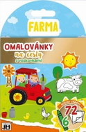 Coloring pages for travel with wax pencils Farm - Colouring Book