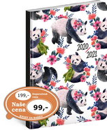 18-month diary Petito - Pandas 2020/2021 - Planner