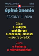 Aktualizácia II/3 úplné znenie Zákony II. 2020: Zákon o súdnych exekútoroch a exekučnej činnosti, Zá - Kniha