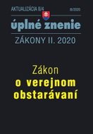 Aktualizácia II/4 úplné znenie Zákony II. 2020: Zákon o verejnom obstarávaní - Kniha