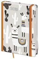 Diary 2021 daily A5 Vario - Lama with rubber band - Planner