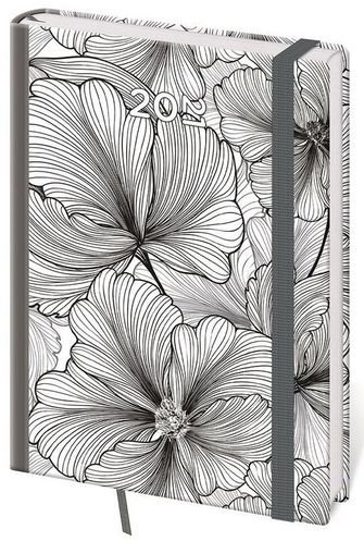 Diary 2021 daily A5 Vario - Leaves with rubber band - Planner - Main image