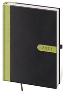 Diary 2021 daily A5 Bora - black / green - Planner